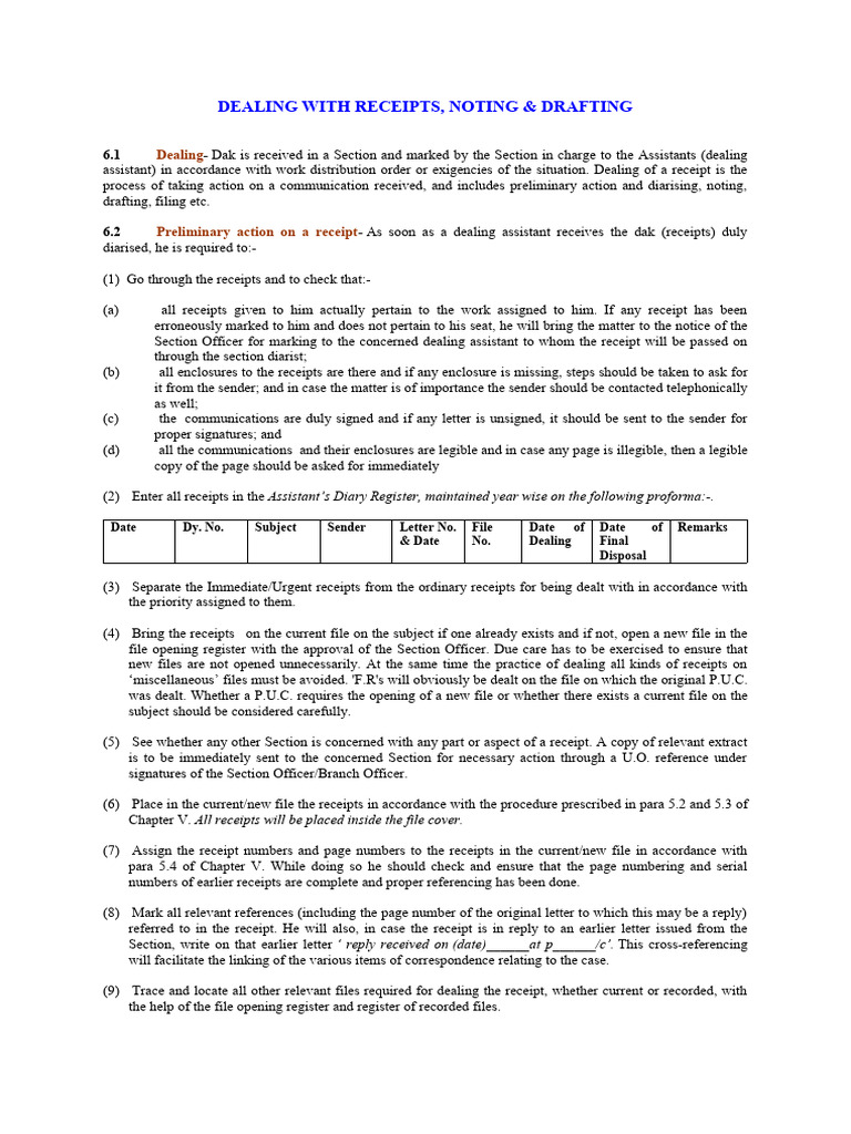 Docketing and Noting Procedures Guide | PDF | Precedent | Communication