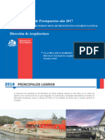 Dirección de Arquitectura - Proyecto Ley de Presupuestos 2017 Con Comentarios