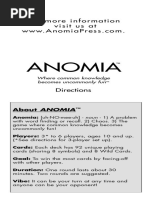 Anomia Card Game Rules