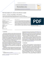 Thermal Analysis of A Calcium Fructoborate Sample