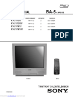 Manual Servicio Sony TRINITRON® COLOR TELEVISION Kv21fe13