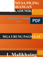 Mga Uri NG Pagsulat