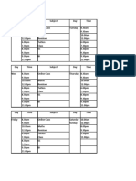 Navineish Time Table