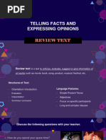 Review Text - Telling Facts and Expressing Opinions Kelas XII