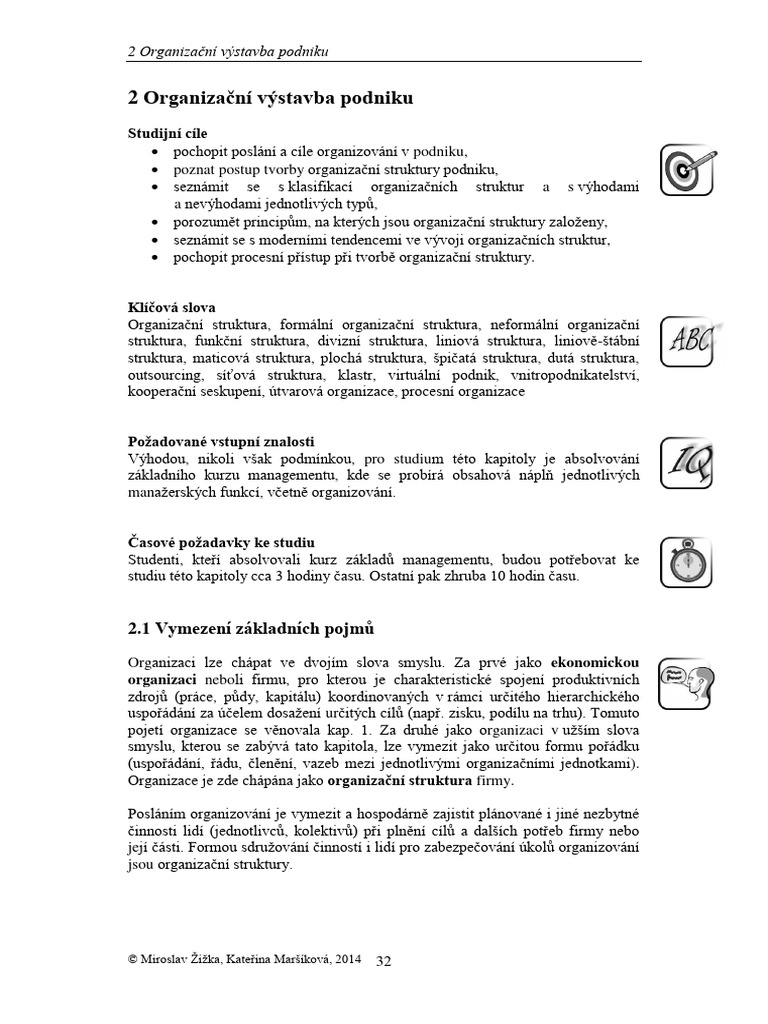 2 Organizacni Struktury 2014 | PDF