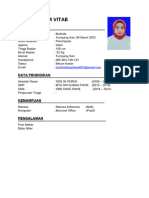 Curriculum Vitae Format