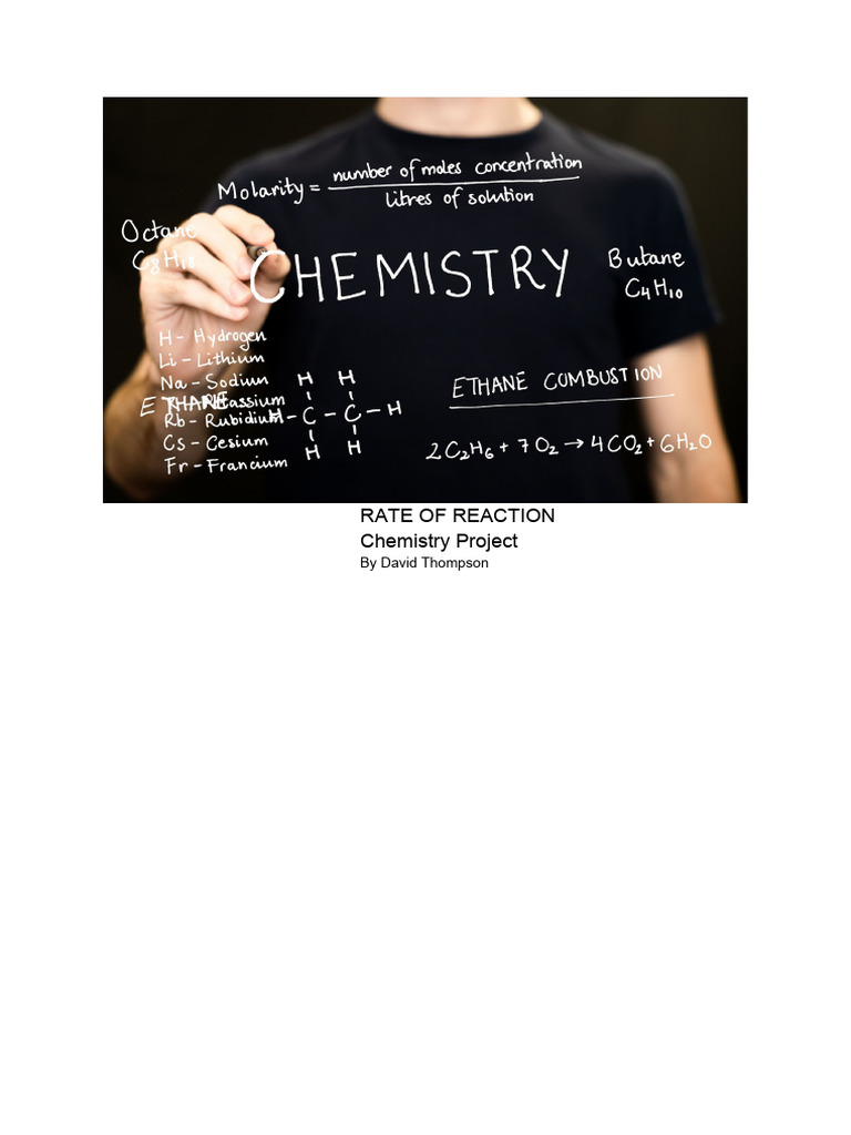 Rate of Reaction | PDF | Science & Mathematics
