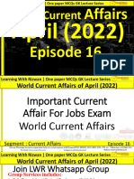 April World Current Affairs Episode 16