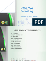 L6 HTML Formatting