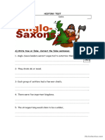 The Anglo-Saxons History Test