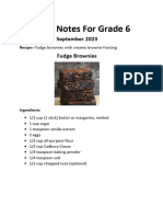 Weekly Notes For Grade 6