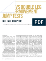Single VS Double Leg Countermovement Jump Tests