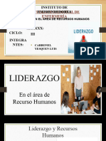 Liderazgo en El Area de Recursos Humanos