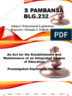 Educational Legislations