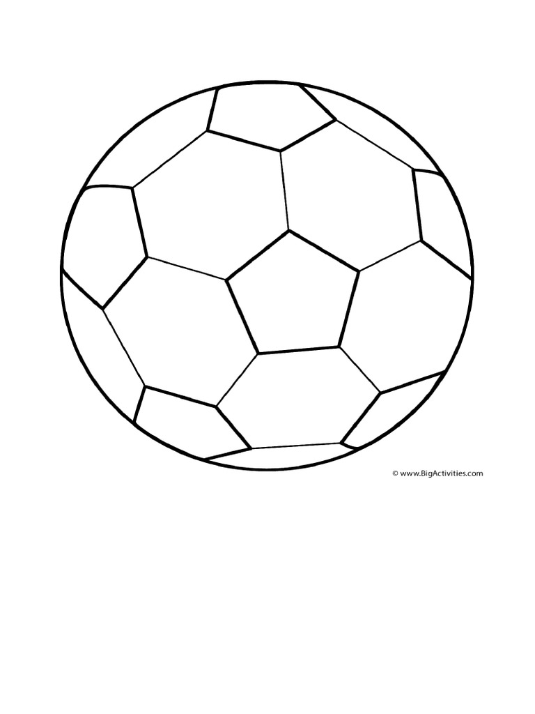 Soccer Ball - Coloring Page (Sports) | PDF