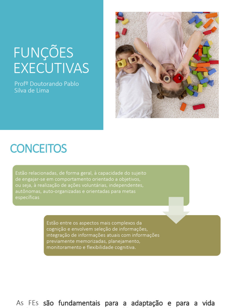 Funções Executivas | PDF | Pensamento | Memória