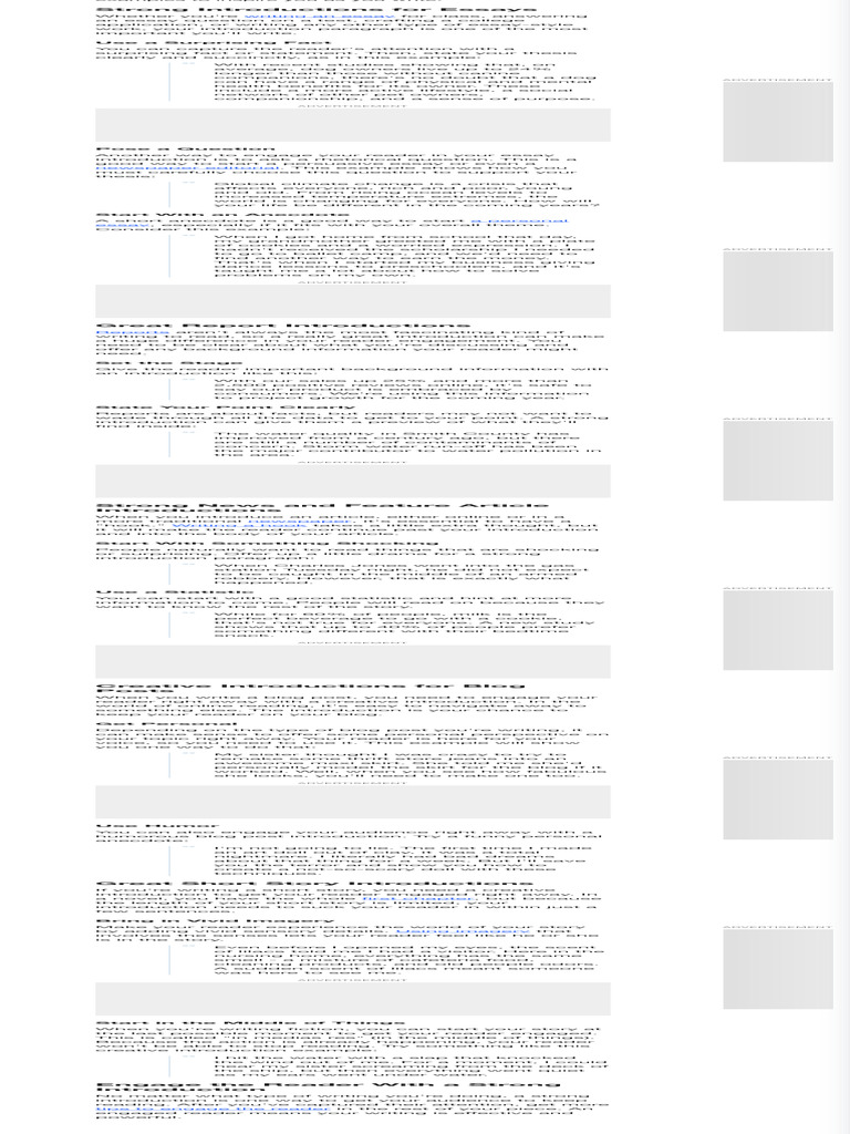 Strong Introduction Paragraph Examples | PDF | Essays | Advertising