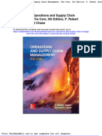 Test Bank For Operations and Supply Chain Management The Core 5th Edition F Robert Jacobs Richard Chase Full Download