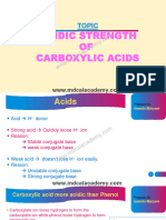 Acidic Strength of Carb - Acids