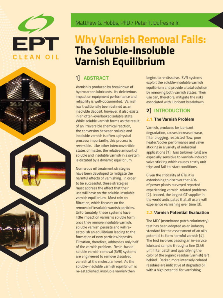 Varnish Important Literature PDF Solubility Phase (Matter)