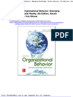 Test Bank For Organizational Behavior Emerging Knowledge Global Reality 9th Edition Steven Mcshane Mary Von Glinow Full Download