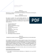 Informe Especialidades Odontológicas