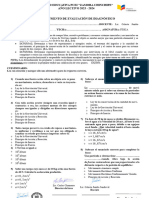 Evaluacion de Diagnostco de 3ro Bgu Fisica y Solucionario