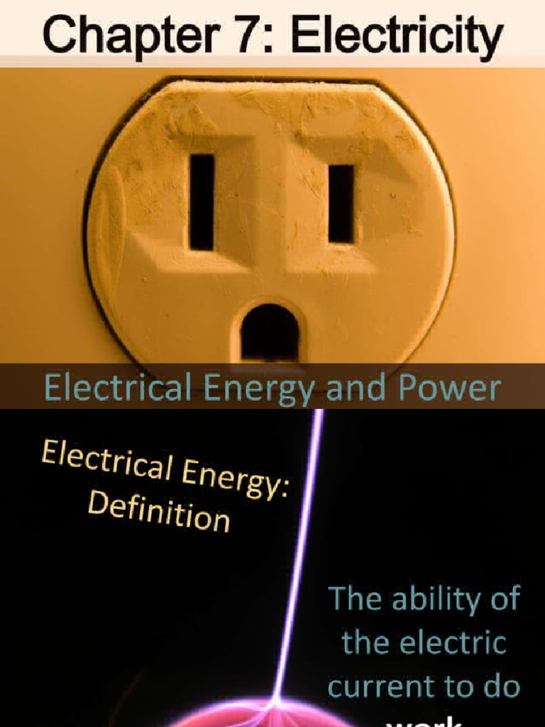 Electrical Energy and Power PDF
