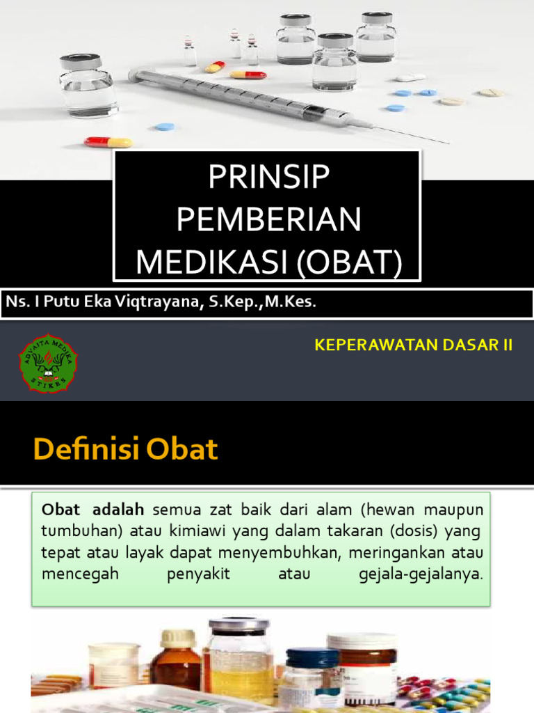 Prosedur Pemberian Medikasi Oral Dan Parenteral PDF