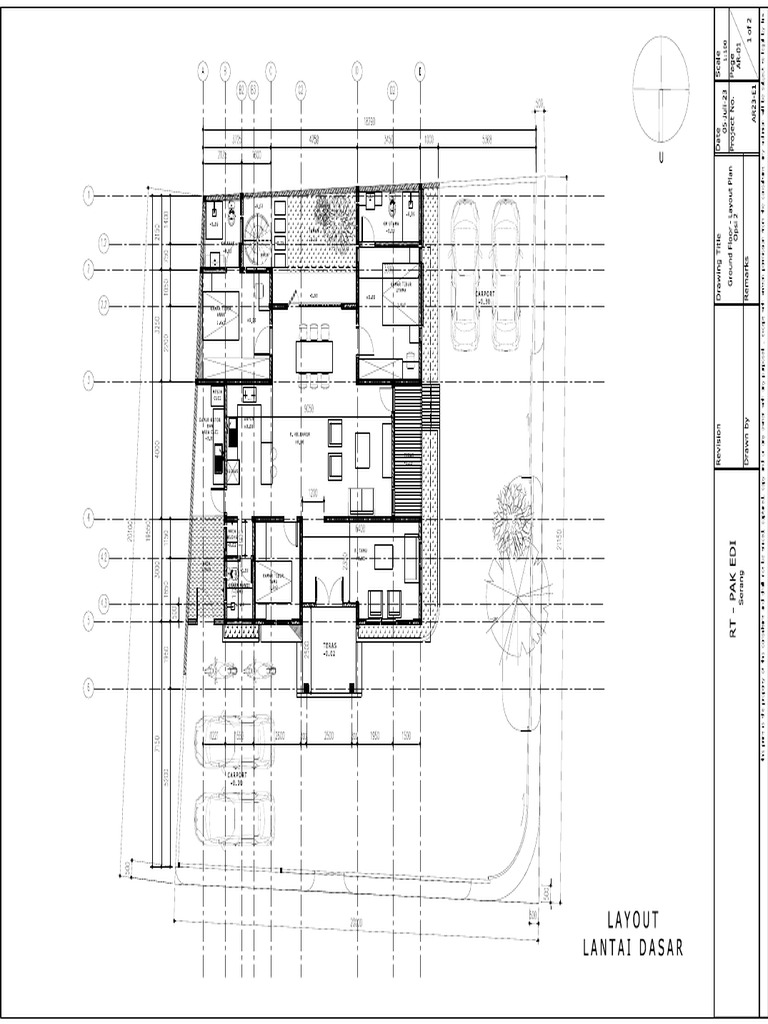 Ground Floor Layout Plan Design | PDF