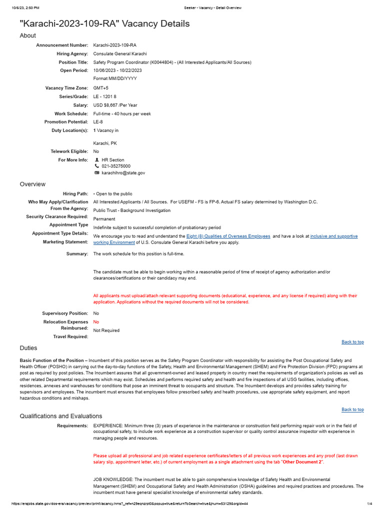 Safety Program Coordinator US Con PDF