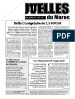 Déficit Budgétaire de 5,9 MMDH: Le Trésor Place 3,3 MMDH D'excédents de Trésorerie "Cité Mohammed VI Tanger-Tech"