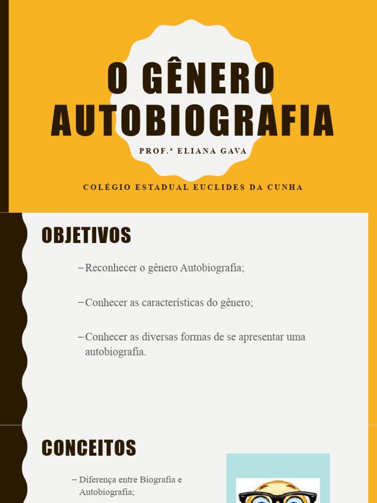Características do Gênero Autobiografia | PDF