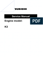 Mitsubishi Engine K3a K3B K3C K3D K3e Service Manual | PDF | Diesel ...