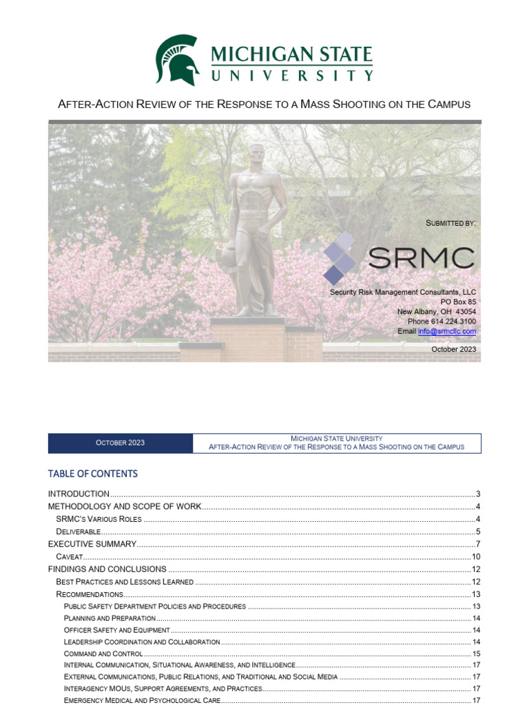 Msu After-Action Report | PDF