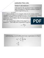 Quantisation Noise Calculation