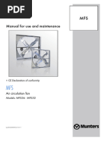 Manual Ventiladores Munters - mfs36-52