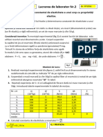 Determinarea Constantei de Elasticitate 2