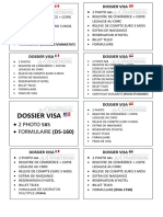 Dossier Visa