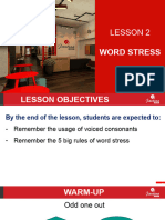 Lesson 2: Word Stress