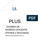 GUIA PLUS EXAMEN DOCENTE Primaria y Secundaria