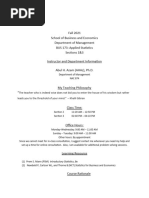 Course Outline - BUS 173 - Applied Statistics - NSU