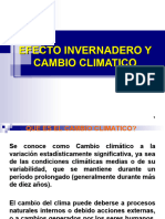 Efecto Invernadero y Cambio Climatico