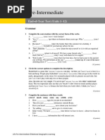 End-of-Year Test (Units 1-12)