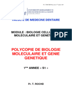 Poly Word BioMol Et Génie Génétique Pr. T. ROCHD