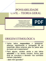 RESPONSABILIDADE CIVIL – TEORIA GERAL