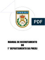 Manual de Recrutamento DO 1° Departamento Da Pmerj