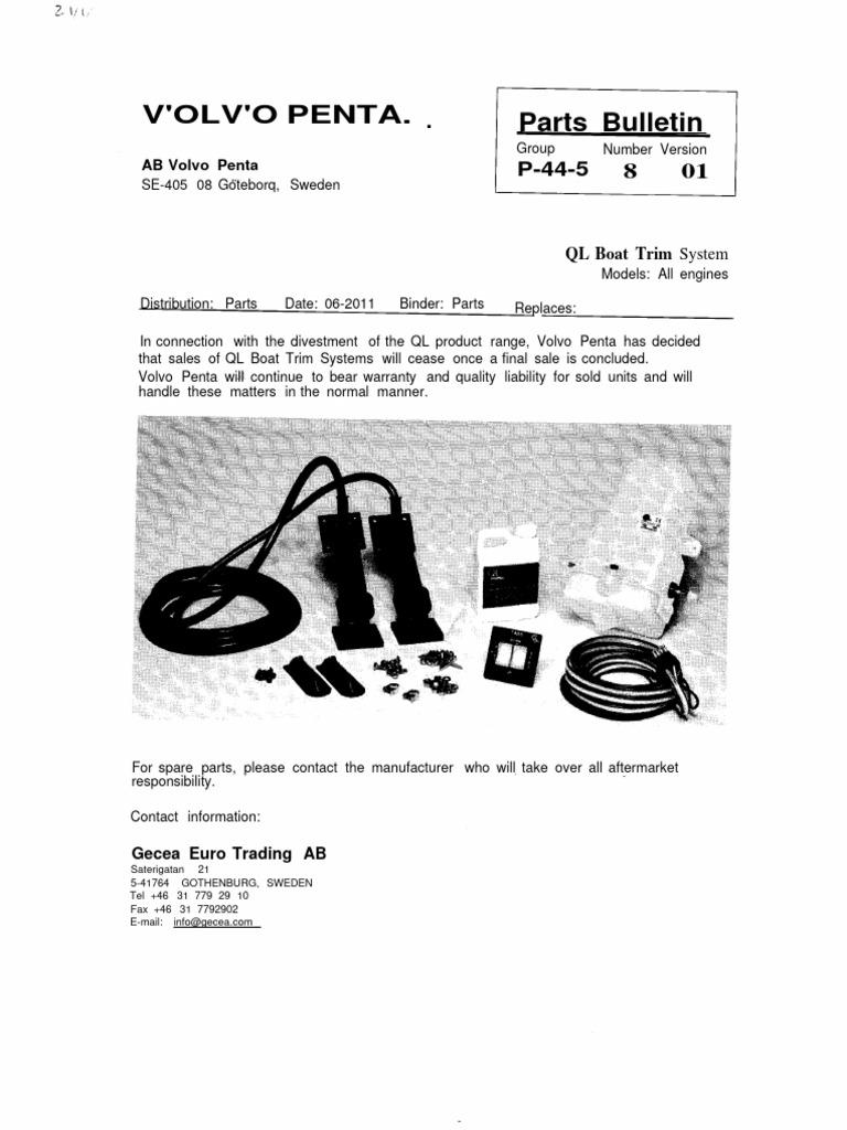 244 PB P-44-5 N8 V01 QL Boat Trim System | PDF