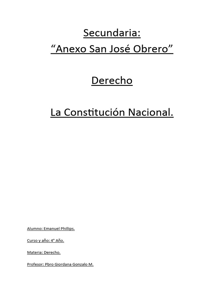 La Constitucion Nacional PDF