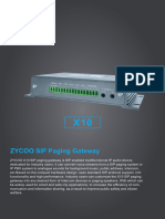 X10 SIP Paging Gateway Datasheet v1.2.1